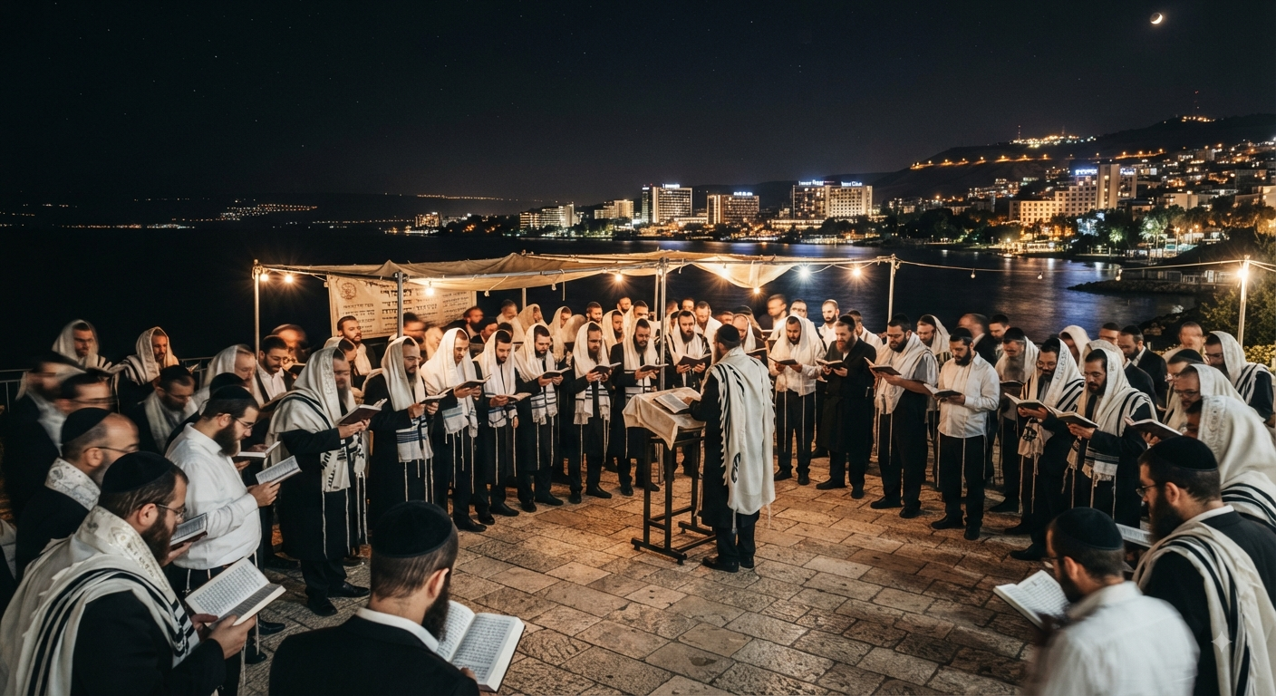 סליחות בטבריה — מדריך למסלול רוחני בין קברי הצדיקים, לינה בעיר ויום על הכנרת